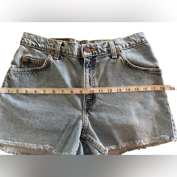 VTG Levi’s 941 Orange Tab High Waisted Denim Shorts Sz 8 Reg Fit Cut Offs - Picture 9 of 9